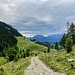 die Himmelmoosalm voraus