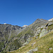 erster Blick zu Brunegghorn und Topalihütte