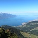 Blick von der Dent de Jaman zum Genfersee - genau so gut wie von den Rochers de Naye, nur ohne weniger Touristen.