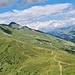 Rückblickend auf den Höhenweg vom Stätzerhorn zum Piz Scalottas