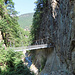Erste Brücke in der Gorges du Durnand.