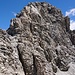 Rückblick beim Abstieg auf dem Piz Üertsch Westgrat.