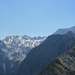 Blick nach Süden nach Albanien, rechts hinten der Maja e Jezercës, höchster Gipfel der Prokletije