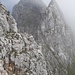 Der Grat direkt vorm Abbruch zur Forcella di Dalun: Hier kehren wir um, zurück zum Gipfel und auf dem Anstiegsweg zur Hütte.