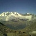 Blick vom Laggihnhorn-Gletscher in Richtung Mischabelgruppe