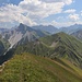 Aufstieg zur Bschlaber Kreuzspitze - Blick zurück Richtung Bortigscharte