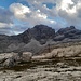 Blick von Norden (Pedrottihütte) auf die beiden Cime Ceda