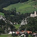 Blick in die Klus zum Schloss Neu Falkenstein