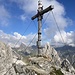 Der selten besuchte Gipfel der Östlichen Bacherspitze (nur vier Einträge im Jahr 2022)