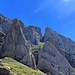 dalla Widderalpsattel vista sul canalone da risalire...