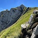 alla forcella,vista sulla vetta dell'Hundstein
