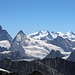 Matterhorn, Dent d'Herenes und das Monte Rosa Massif