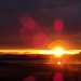 Sonnenaufgang auf Engeløya - im Hintergrund die Silhouette der Lofoten