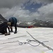 Arbeit bei der Gletscherabdeckung