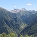Vista sul Pizzo Tre Signori dall'Alpe Solino.