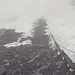 Rückblick zum Gletscher vom Einstige des Klettersteigs