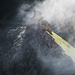 Spitz im Nebel