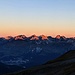 Sonnenaufgang über Sankt Moritz