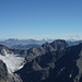 Aussicht vom Piz Linard: Etwas rechts der Mitte Piz Buin Grond
