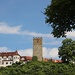 Blick hinauf zur Burg