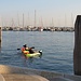 Kayaks nel porto turistico di Chioggia