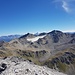 Sesvennagruppe auf dem Weg zum Cristanas. Über dem Sevennagletscher der Ortler