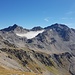 Nochmals die Sesvennagruppe mit dem auf 2800m zurückgezogenen Gletscher