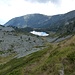 il lago d'Andromia con la cima Lariè