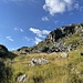 Der Aufstieg ist bis ca. 2600m noch grasig 