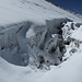 Spaltenkunst am Alphubelgletscher