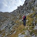 Verso il canalino sotto la vetta