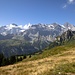Blick nach Süden, in der Mitte der linken Bildhälfte das Breithorn.
