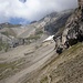 Blick zurück in Richtung Sefinenfurgge (den eigentlichen Pass sieht man nicht). Aufgenommen vom Weg zur Gspaltenhornhütte.