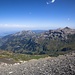 Blick aus dem Kiental, im Hintergrund der Thuner See. Aufgenommen beim schweißtreibenden Aufstieg zum Hohtürli.