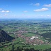 Gipfelblick über Pfronten ins Ostallgäu.