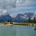 Blick vom See auf den Prielkamm