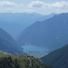 schöner Blick hinunter zum Lago di Poschiavo