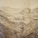 Blick vom Haldensteiner Calanda nach Norden ins Alpenrheintal. Ausschnitt des Panoramas von Hans Jenny, aufgenommen 1897
