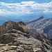 Gipfelgrat, Blick zurück zum Felsberger Calanda