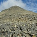 Blick vom Umkehrpunkt 2018 den Gratrücken hinauf - vielleicht etwas weniger steil. Der isländische Wanderverein  ist hier runtergestiegen, eine Überschreitung ist also möglich.