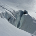 Gletscherspalten auf dem Weg zum Pollux