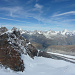 Das Breithorn links und weitere Walliser Berge