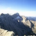Blick von der Alpspitze zur Zugspitze. Links der Jubiläumsgrat.
