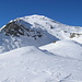 Das Faltschonhorn (der Gipfel - hinter dem obersten Punkt - ist hier nicht ersichtlich