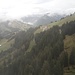 Blick vom Falken hinunter zur deutschen Falkenhütte