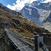 Die Passerelle Tzina de Vio - wohl recht neu gebaut wie der ganze Wanderweg.