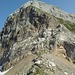 Unser Weiterweg am nächsten Morgen. Wir verließen das Berggasthaus Rotsteinpass und stiegen die ersten bunten Felsstufen hinauf. 