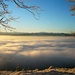 Imebärg: Aussicht übers Nebelmeer zu den Alpen.