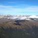 Blick zu den Bergellern und Bernina