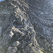 Steiles Felsgeschröff, aber nicht mehr so schwer, ganz gut zu Klettern I-II.Die letzten 100hm.